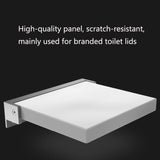 TX-116N-UP Bathroom Shower Seat Elderly Household Wall-Mounted Toilet Folding Stool, Black, White