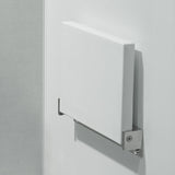 TX-116N-UP Bathroom Shower Seat Elderly Household Wall-Mounted Toilet Folding Stool, Black, White