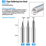 Soldering Tips 936 Soldering Station Pure Copper Soldering Iron Tips Lead-Free Soldering Iron Tips, 17 PCS / Set