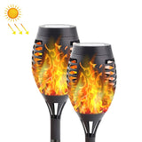 2 PCS Outdoor Courtyard Solar Flame Light Park Lawn Decoration Waterproof Landscape Light Default Title