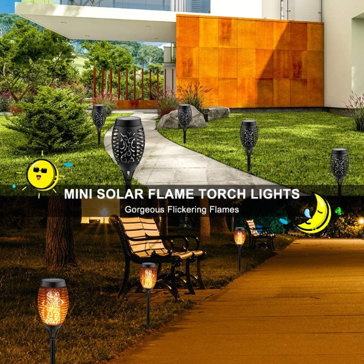 2 PCS Outdoor Courtyard Solar Flame Light Park Lawn Decoration Waterproof Landscape Light