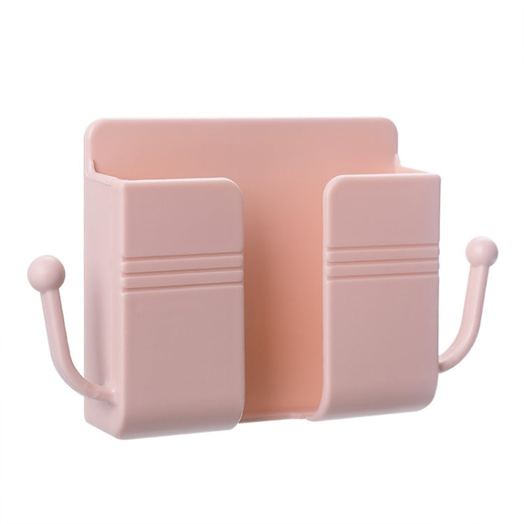 10 PCS Wall-Mounted Remote Control Storage Box Bedside Mobile Phone Charging Stand, 10 PCS Yellow, 10 PCS Green, 10 PCS Blue, 10 PCS Pink, 10 PCS White 10 PCS Pink Pink