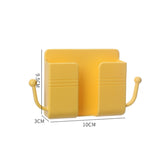 10 PCS Wall-Mounted Remote Control Storage Box Bedside Mobile Phone Charging Stand, 10 PCS Yellow, 10 PCS Green, 10 PCS Blue, 10 PCS Pink, 10 PCS White