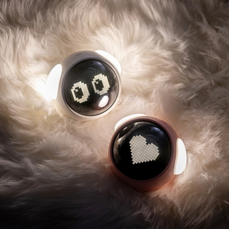 Cartoon Cmart Alarm Clock For Children Bedroom Bedside LED Lamp Charging Electronic Digital Clock, White (Expression Version), Pink (Expression Version)