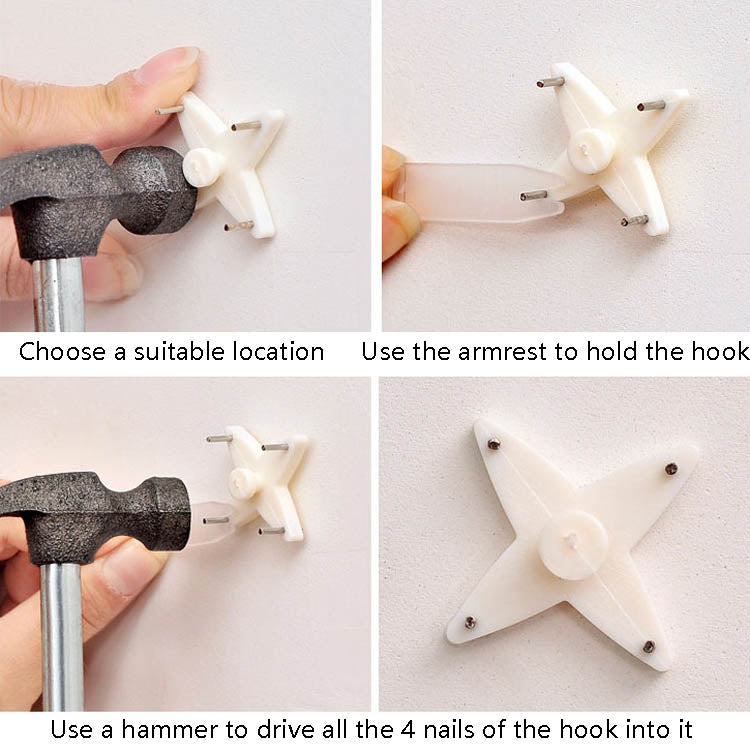 30pcs Press-Free Hanging Nail Hook Strong Wall Invisible Staple Photo Frame Photo Wall Without Trace Nails, Specification:, Extra Large, Large, Medium, Card Slot