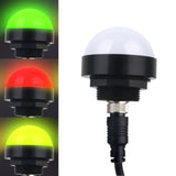 24V Safety Three-Color Warning Light Alarm LED Hemispherical Waterproof Indicator, Style 1, Style 2 Style 1