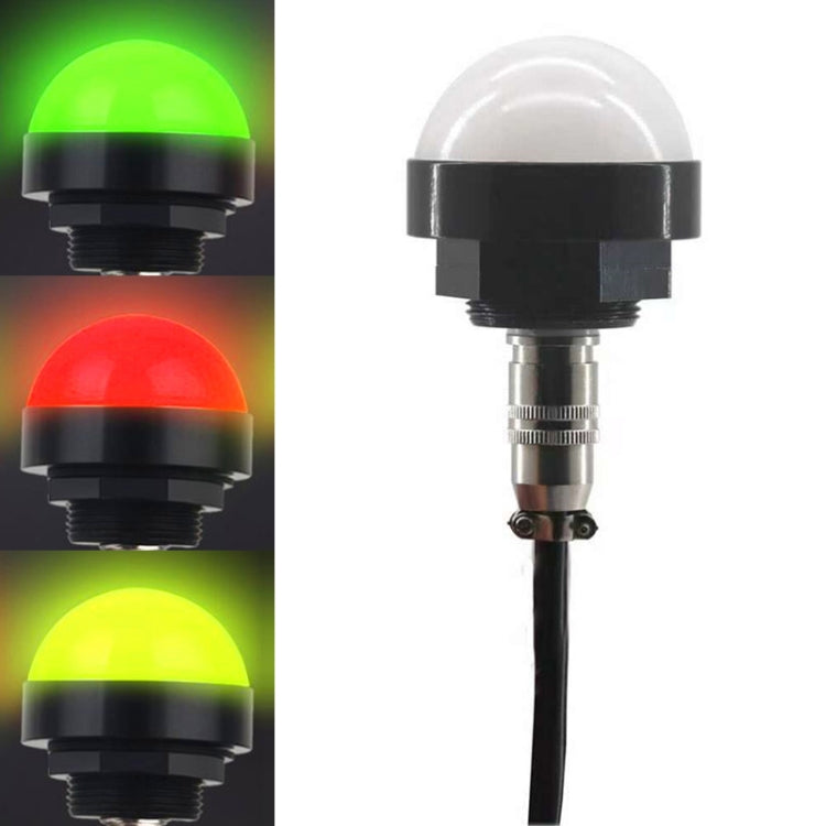 24V Safety Three-Color Warning Light Alarm LED Hemispherical Waterproof Indicator, Style 1, Style 2 Style 2