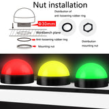 24V Safety Three-Color Warning Light Alarm LED Hemispherical Waterproof Indicator, Style 1, Style 2