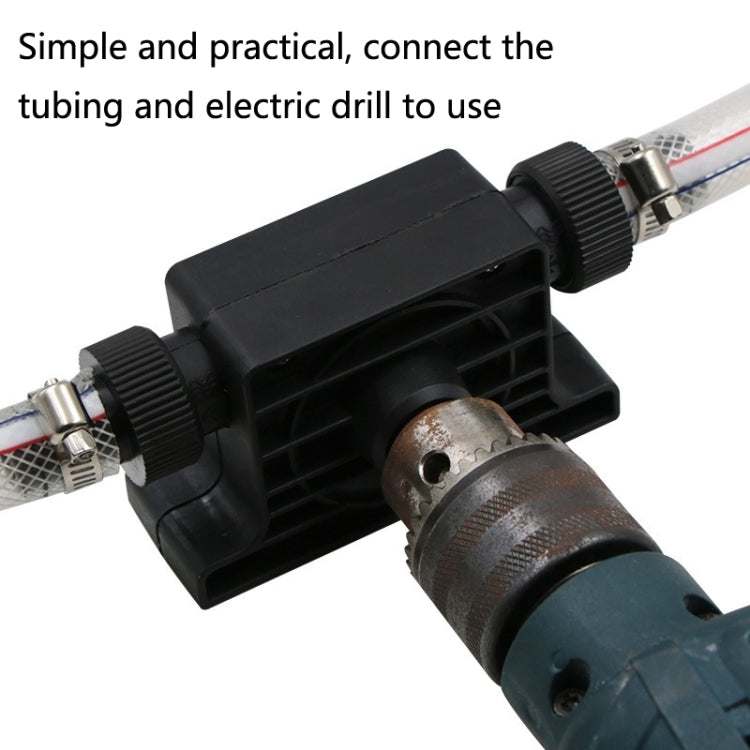 Portable Mini Water Pump Electric Drill Driven High Flow Oil Pump, Standard With Two Connectors, High Flow Oil Pump