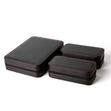 PU Leather Full Carbon Fiber Zipper Watch Bag Watch Storage Display Box, Style:, 02 Watch Position, 04 Watch Position, 08 Watch Position Carbon Fiber