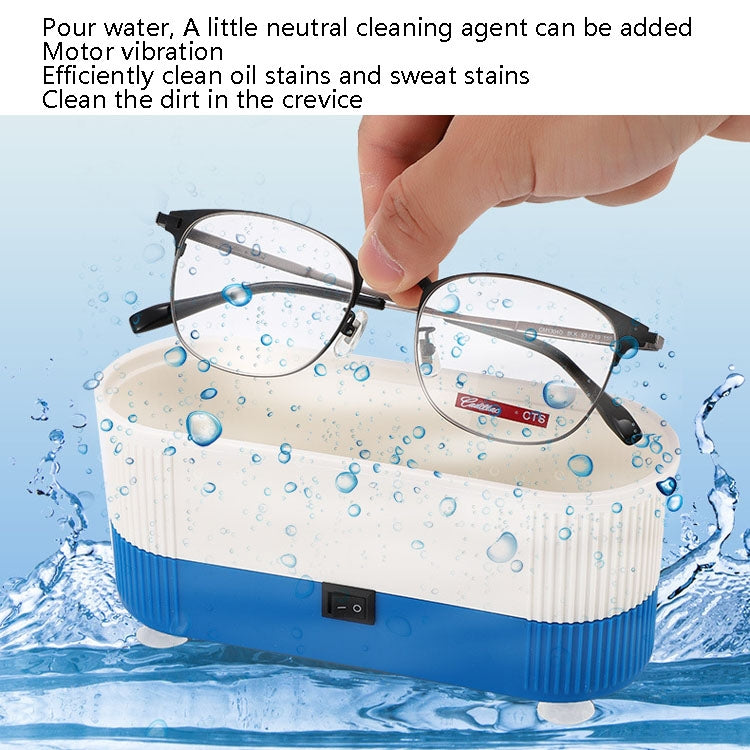 3 in 1 Glasses Cleaning Machine Small Contact Lens Glasses Jewelry Watch Cleaner, Pink, Blue