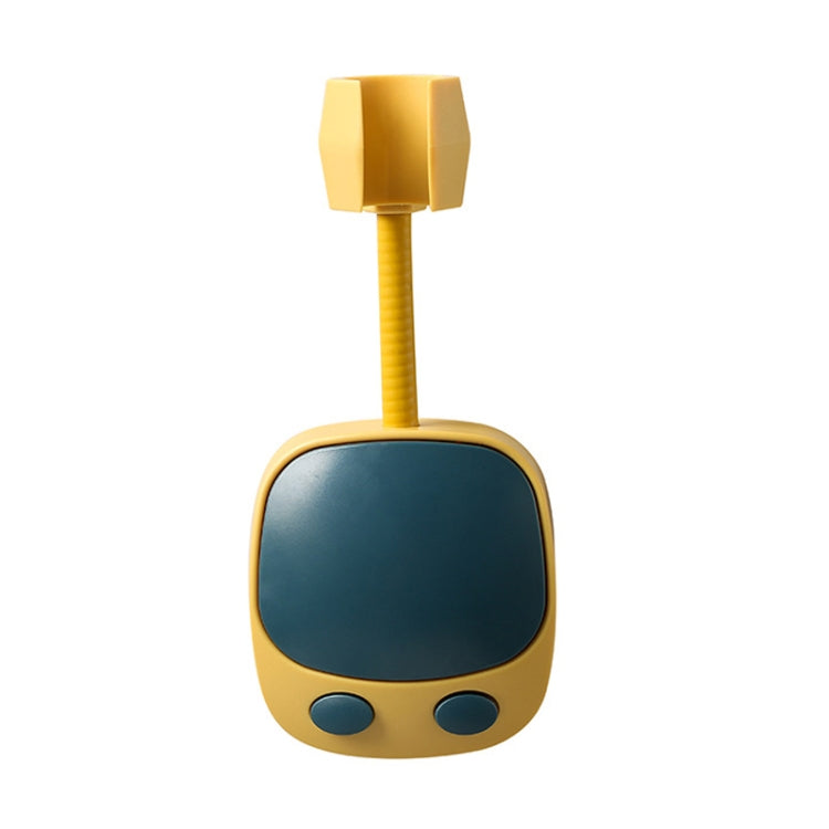 2 PCS Punch-Free Universal Moving Head Shower Bracket Bathroom Adjustable Shower Head Fixing Frame, Blue Yellow, Green, White, Black Blue Yellow