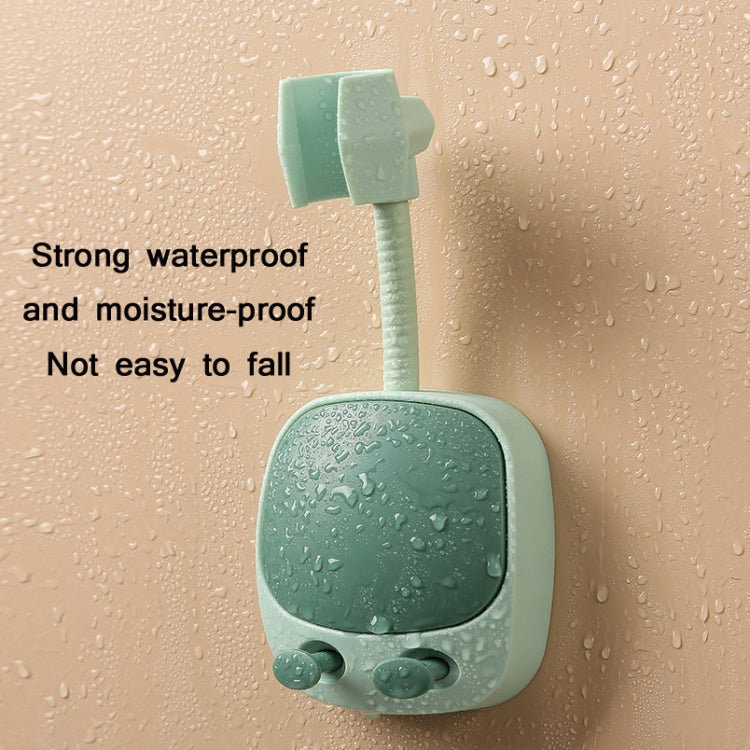 2 PCS Punch-Free Universal Moving Head Shower Bracket Bathroom Adjustable Shower Head Fixing Frame, Blue Yellow, Green, White, Black