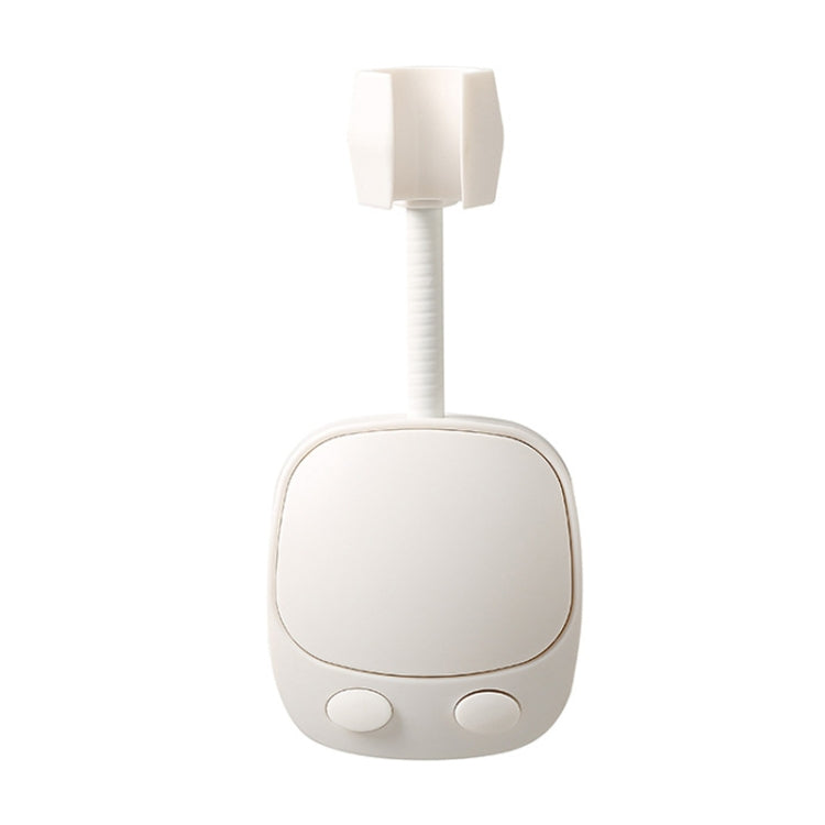 2 PCS Punch-Free Universal Moving Head Shower Bracket Bathroom Adjustable Shower Head Fixing Frame, Blue Yellow, Green, White, Black White