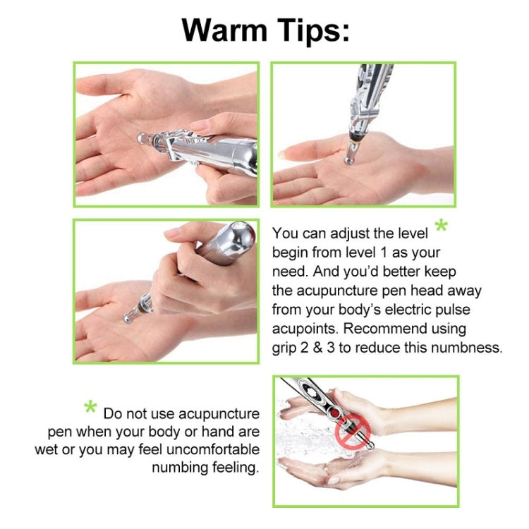 Circulating Energy Automatic Point Finding Meridian Pen Home Pain Electronic Acupuncture Pen Specifications：, 5 Head Color Boxes (Battery Model), Only Pen, 3 Head Color Box (Charging Model), 5 Head Color Box (Charging Model)