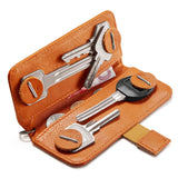 New Bring Pull-Out Key Case Coin Purse Men And Women Leather Simple Key Storage Bag