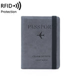 COVC1011 Travel Passport Card Bag Elastic Band Protective Case