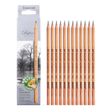 12pcs /Box Marco 7001 Sketch Pencil Children Original Wooden Word Learning Stationery Art Calligraphy Drawing Pencil, HB, 2B, 2H, B, 3B, 4B, 5B, 6B, 7B, 8B, 9B 9B