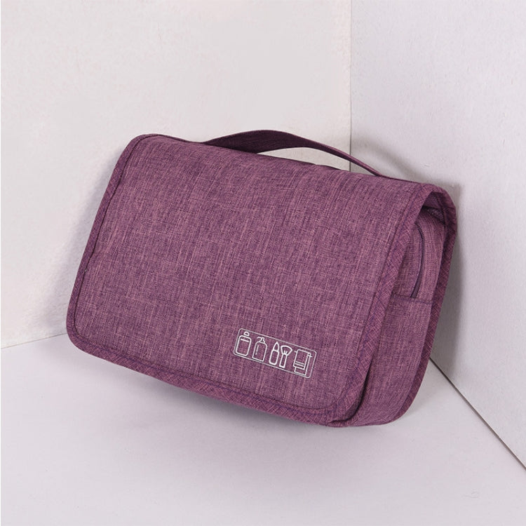 Travel Waterproof Wash Bag Portable Dust-Proof Storage Bag Hanging Cosmetic Bag, Purple, Black, Grey, Wine Red, Sky Blue, Navy Purple