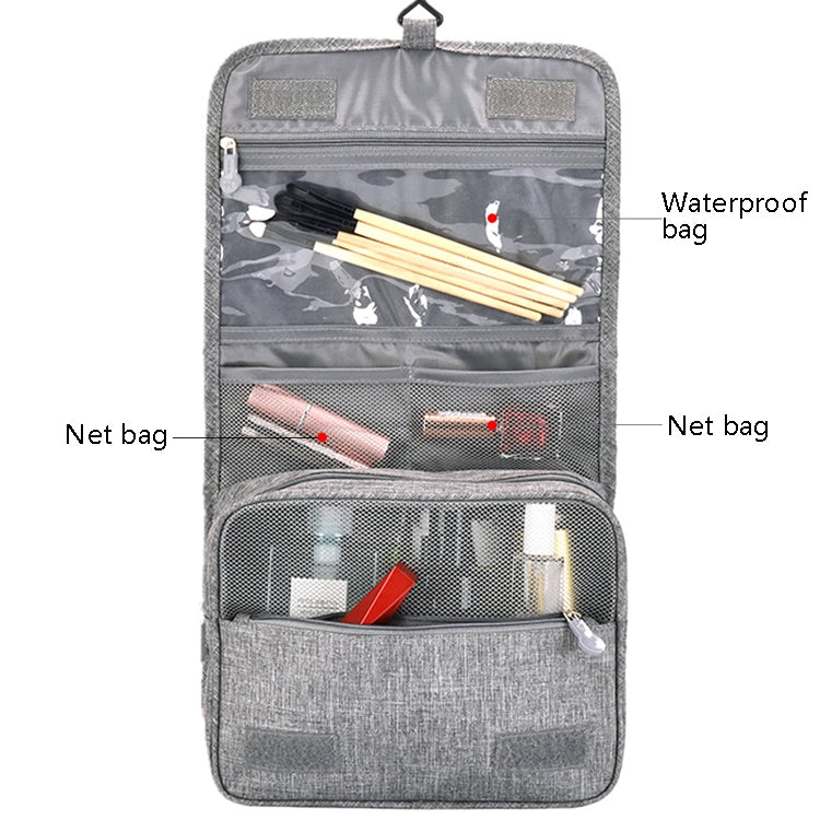 Travel Waterproof Wash Bag Portable Dust-Proof Storage Bag Hanging Cosmetic Bag, Purple, Black, Grey, Wine Red, Sky Blue, Navy