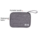 Data Cable Storage Box Waterproof Digital Package Charging Earphone Storage Box U Disk Multi-Function Finishing Box, Black, Grey, Violet, Red Wine, Sky Blue, Navy