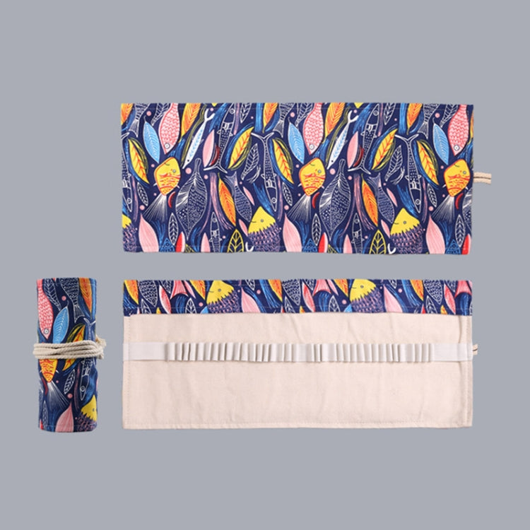 Handmade Canvas Pen Curtain Large-Capacity Pencil Case For Boys And Girls Color Pencil Sketch Stationery Box, 12 Holes, 24 Holes, 2 PCS 36 Holes, 36 Holes, 48 Holes, 72 Holes