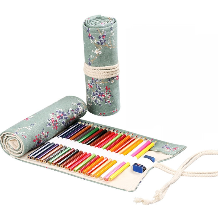 Handmade Canvas Pen Curtain Large-Capacity Pencil Case For Boys And Girls Color Pencil Sketch Stationery Box, 12 Holes, 24 Holes, 2 PCS 36 Holes, 36 Holes, 48 Holes, 72 Holes