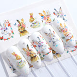 5 PCS Flamingo Nail Stickers Water Decals Cute Animals Rabbit Owl Wraps Flora Watermark Adhesive Decoration Manicure, STZ659, STZ660, STZ661, STZ662, STZ663, STZ664, STZ665, STZ666, STZ667, STZ668, STZ669, STZ670, STZ671, STZ672, STZ673
