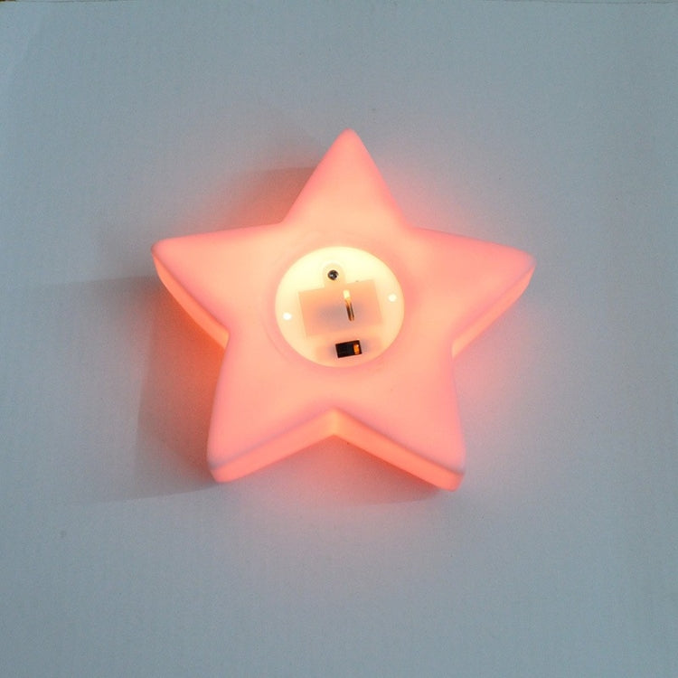 3 PCS Stars Night Light Baby Care Bedside Decoration Light, Yellow, Pink, White, Blue