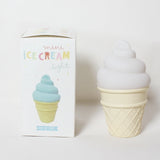 3 PCS Cartoon Ice Cream Night Light Children Room LED Light, Blue, White, Pink