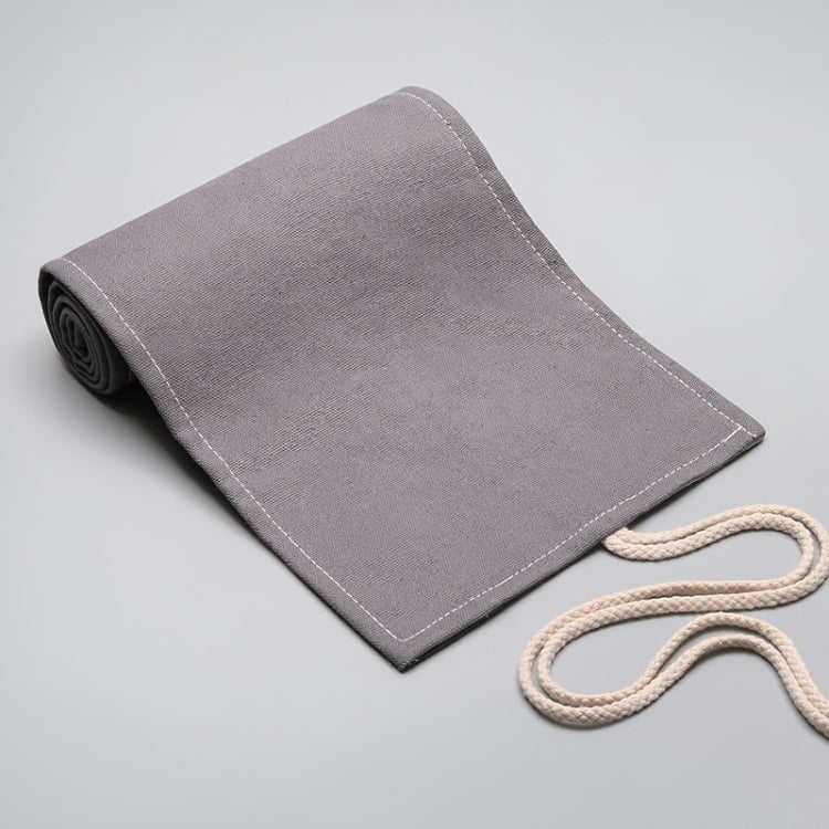 12 Holes Handmade Gray Canvula Pen Curtain Large Capacity Roller Pen Bag Color Lead Sketch Stationery Bag, 12 Holes, 24 Holes, 36 Holes, 48 Holes, 72 Holes