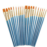 Nylon Pearlescent Round Head Watercolor Acrylic Hook Line Brush, Watercolor Hook Line Brush