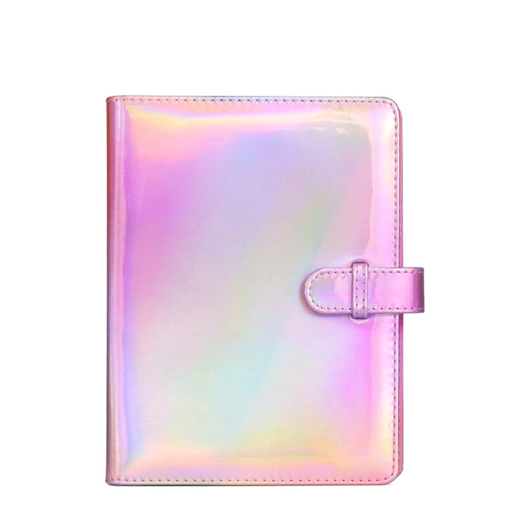 3-Inch 128-Piece PU Photo Album Laser Symphony Mini Digital Photo Storage, Illusion Silver, Illusion Pink, Illusion Purple, Oil, Air-sea Anchor Illusion Pink