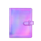 3-Inch 128-Piece PU Photo Album Laser Symphony Mini Digital Photo Storage, Illusion Silver, Illusion Pink, Illusion Purple, Oil, Air-sea Anchor Illusion Purple