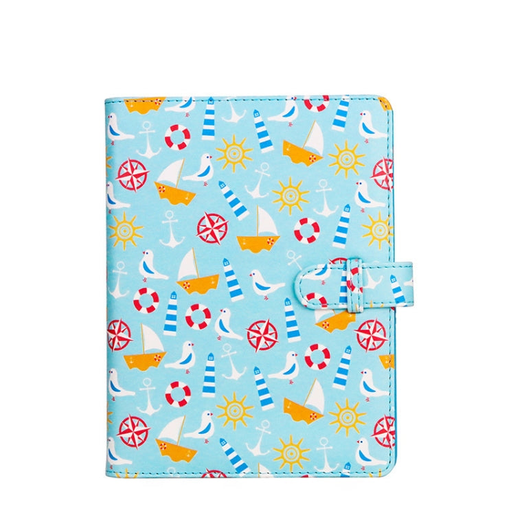 3-Inch 128-Piece PU Photo Album Laser Symphony Mini Digital Photo Storage, Illusion Silver, Illusion Pink, Illusion Purple, Oil, Air-sea Anchor Air-sea Anchor