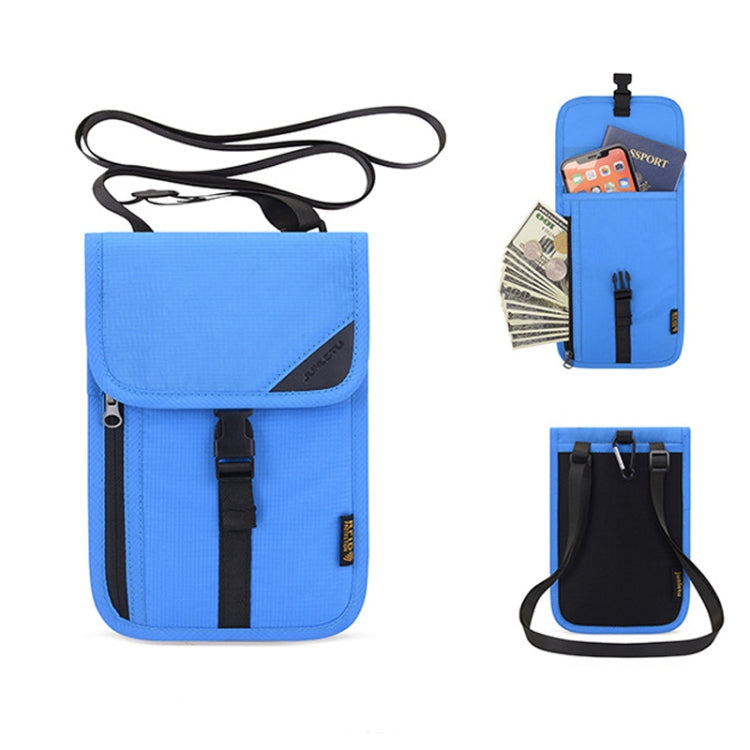 1062 Travel Passport Bag RFID Multi-Function Document Holder Hanging Neck Ticket Protective Case, 1062 Blue, 1062 Purple, 1062 Black, 1062 Light Grey, 1062 Gray, 1062 Rose Red