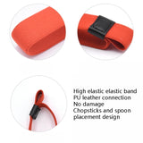 Lunch Box Straps High Elastic Double-Layer Fixed Paste Belt, Lunch Box Straps(Red), Lunch Box Straps(Black)