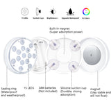 15 LEDs RF Remote Control Diving Light Magnetic Waterproof Pool Lamp, Spec:, 1 PC + 1 RC, 2 PCS + 1 RC, 2 PCS + 2 x RC