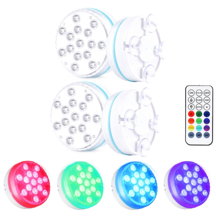 15 LEDs RF Remote Control Diving Light Magnetic Waterproof Pool Lamp, Spec:, 1 PC + 1 RC, 2 PCS + 1 RC, 2 PCS + 2 x RC 2 PCS + 1 RC