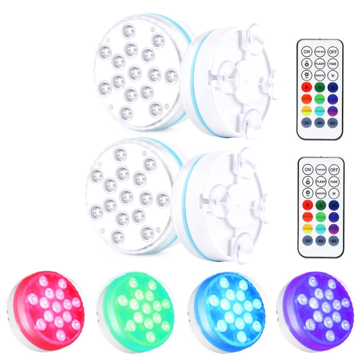15 LEDs RF Remote Control Diving Light Magnetic Waterproof Pool Lamp, Spec:, 1 PC + 1 RC, 2 PCS + 1 RC, 2 PCS + 2 x RC 2 PCS + 2 x RC