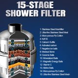 15 Layers Shower Water Purifier Shower Filter, 15 Layers Shower Filter