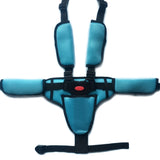 Baby Dining Chair Stroller Safety Strap Five-Point Type A Version + Fixed Strap + Thick Shoulder Pad + Large Crotch Protector, Black, Red, Pink, Sky Blue, Grey