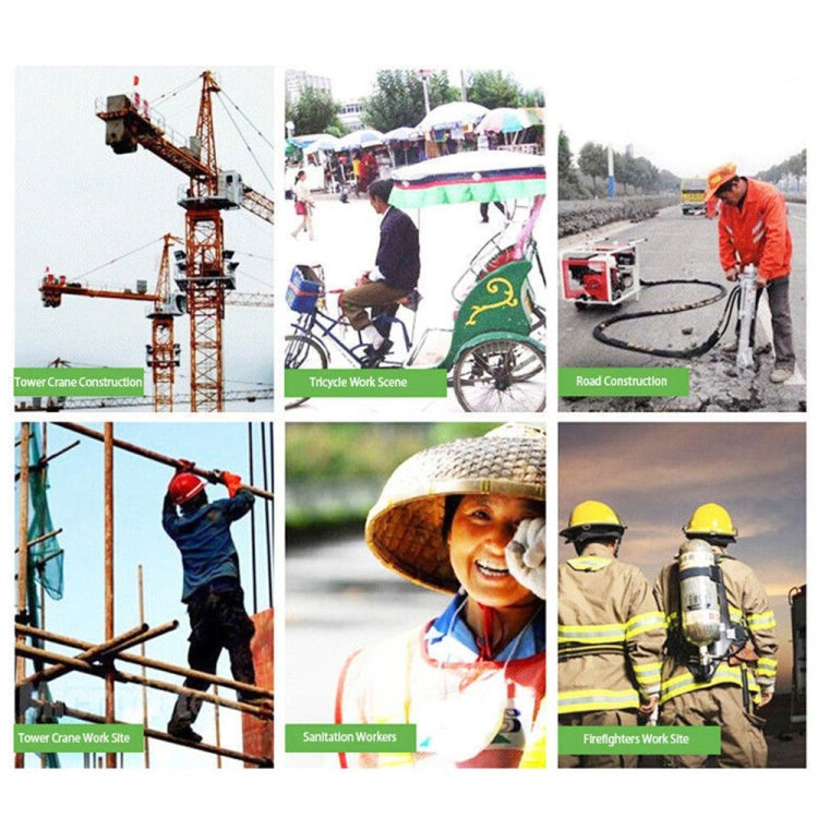 Construction Site Outdoor Construction Foldable Reflective Safety Sun Hat, One Size