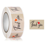 5 Rolls Thank You Label Seal Decoration Sticker, 2.5x3.7cm