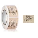5 Rolls Thank You Label Seal Decoration Sticker, 2.5x3.7cm