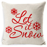 Christmas Linen Red Hug Pillowcase Without Pillow Core, 45 x 45cm