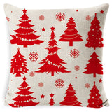 Christmas Linen Red Hug Pillowcase Without Pillow Core, 45 x 45cm