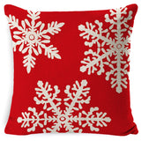 Christmas Linen Red Hug Pillowcase Without Pillow Core, 45 x 45cm