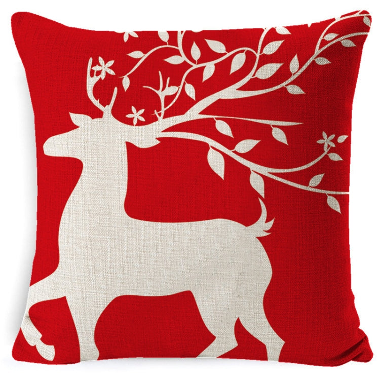 Christmas Linen Red Hug Pillowcase Without Pillow Core, 45 x 45cm
