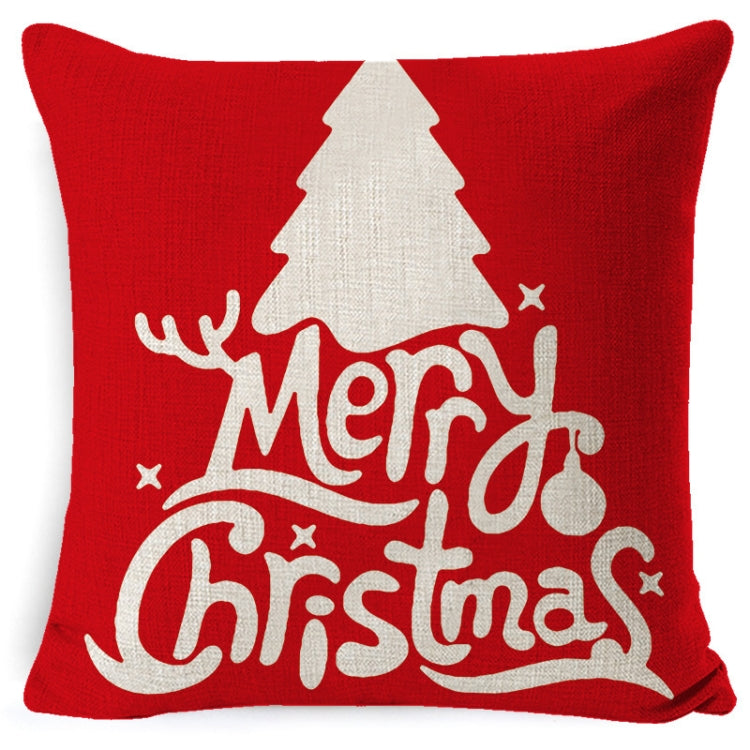 Christmas Linen Red Hug Pillowcase Without Pillow Core, 45 x 45cm